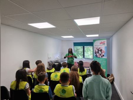 Delivery of a drug workshop to a class of pupils