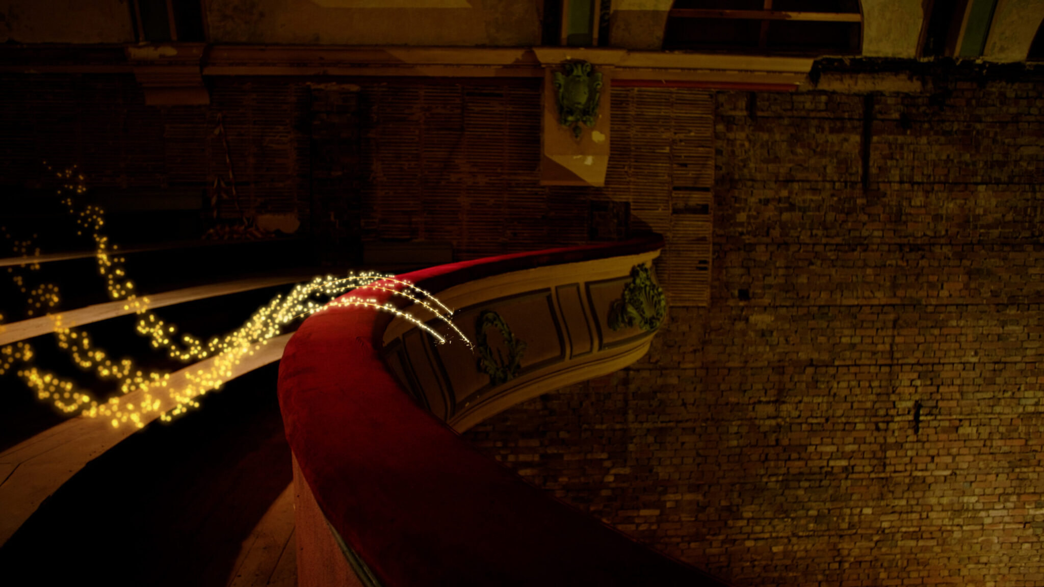 Balcony inside picture house